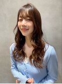 ナチュラルロング×外巻きstyle