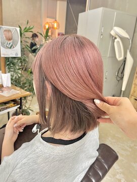 ロディーナコク 大口 新子安(rodina.coc) ギャクインナーカラー！ハイトーンカラー/ミルクティーピンク