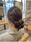 ヘアセット×シニヨン