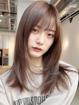レヴ 草加店(LEV.)&nbsp;美髪 似合わせカット  外ハネボブ 美髪 シースルーバング
