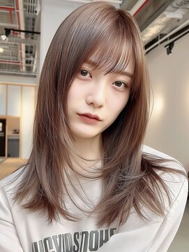 レヴ 草加店(LEV.) 美髪 似合わせカット 外ハネボブ 美髪 シースルーバング