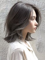 アルトリスト(Altruist Aging×HAIR&SPA)&nbsp;★ダークアッシュ大人ガーリーボブ着物ミディアムレイヤーカット