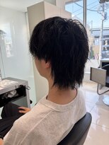 アッシュ 稲田堤店(Ash) 縦落ちパーマ×マッシュウルフ