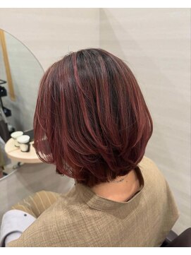 ゴカン(gokan) スモーキーレッド×立体感カラー