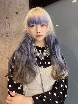 ジーナ 名駅(XENA.) 《YURI108》ルーツカラー/デザインカラー/ホワイトブロンド