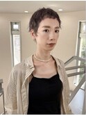 ピクシーベリーショート×ラベンダーグレージュ