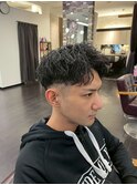 ツイストスパイラルパーマツーブロックツイストパーマ