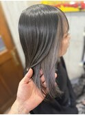 グレージュ×ハイライトのチラ見せカラー　 【茅ヶ崎髪質改善】