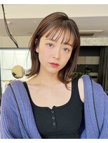 ロット 横浜(lot)&nbsp;オン眉ミディアムボブ×大人かわいい×髪質改善[横浜駅]