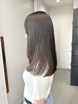 ヘアー アイス 御器所本店(HAIR ICI)&nbsp;ブリーチなしカラー透明感グレージュアッシュブラウン秋カラー