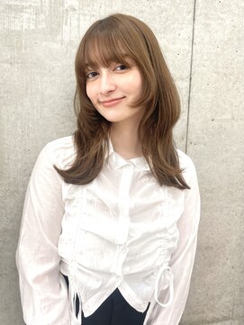 ロンド レグリーズ 立川(Lond leglise) 暗めカラー/韓国風巻き/レイヤーカット/マロンベージュ/立川