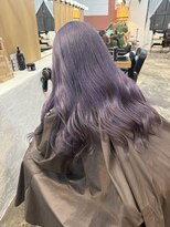 チャプター 問屋町(chapter)&nbsp;ケアブリーチラベンダーグレージュ顔周りレイヤーカット韓国ヘア