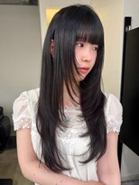 バンクスヘアー(BANK'S HAIR)&nbsp;【黒髪×レイヤー】自然な動きと小顔効果を両立した韓国風ロング