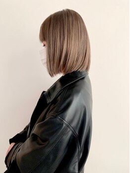 豊富なカラー剤×ケアブリーチでオフィスもOKなナチュラルな透明感を叶えます＊