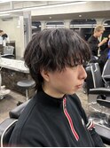 シャドウパーマメンズメッシュメンズパーマ波巻きパーマ韓国ヘア