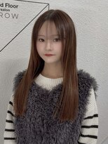 イロウ 山口どうもん店(IROW)&nbsp;艶髪/前髪カット/ベージュ/ブリーチなし