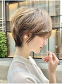 ＜30.40.50代＞大人似合わせショートx透明感カラー