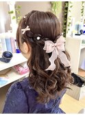 ハーフアップ【横浜/ヘアセット/着付け/推し活】