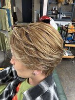 スタイルエイチ(Style‐H) 外国人風 ハイトーンX毛流れショートスタイル