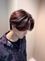 ウールトウキョウ 渋谷(wool TOKYO) メンズバレイヤージュ/ワインレッド×プラムパープル