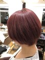 ヘアーサロンデフォーエバー(hairsalon de Forever) カシスレッドxショートこんなド派手なカラーいかがでしょう！！