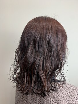 ヘアサロンエム 川越(HAIR SALON M) デザインカラー/厚めバング/ローライト/スリークボブ
