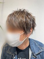 バグズ ヘアデザイン 桔梗が丘店(Baguz HAIR DESIGN)&nbsp;シークレットハイライト×くせ毛ショート10代20代30代