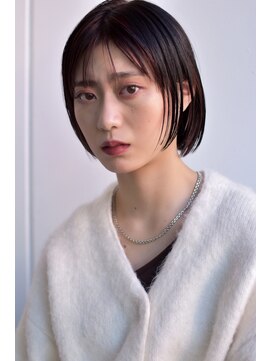 イースエモーション(ease et motion) 【ease et motion】ぷつっとボブ インナーカラー シースルー