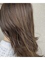 ジョンジョン(JOHN JOHN) ベージュカラーに細めのハイライトで動きをプラス