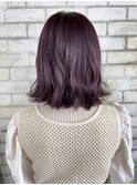 ラベンダーグレージュ_外ハネボブセクションカラー_ba397312