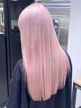 アルバム 池袋(ALBUM) ホワイトピンク_グレージュカラーボブウルフ_ba414052