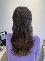 テトラ バイ ネオリーブ 横浜西口店(tetra by neolive)&nbsp;＊リボン付き！ハーフアップアレンジ＊