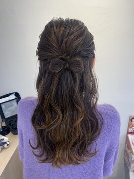 テトラ バイ ネオリーブ 横浜西口店(tetra by neolive) ＊リボン付き！ハーフアップアレンジ＊