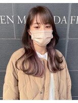 シレナバイアルティナ 辻堂店(sirena by artina)&nbsp;イヤリングカラー_インナーカラーピンク_ピンクベージュ