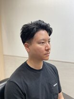 ヨシザワインク プレミアム 築地店(YOSHIZAWA Inc. PREMIUM)&nbsp;ビジネスツーブロック/ナチュラルパーマスタイル/刈り上げメンズ