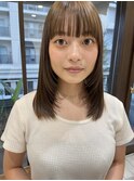 ミルクティーベージュレイヤースタイル