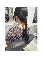 グラスバイネオリーブ 大倉山駅前店(grace by neolive)&nbsp;編みおろし/ハーフアップ/お呼ばれヘア/ふんわりカール/大倉山