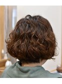 ショートボブのパーマデザイン