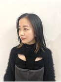 小森谷,切りっぱなしボブ,インナーカラー,美髪,グレージュg25