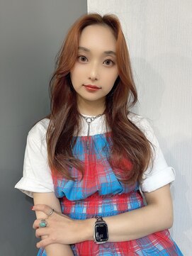 オリジンアド(ORIGIN+) センターパート/orange beige