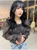 インナーカラー/ブルー/髪質改善/近鉄奈良
