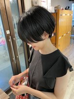 コワファーストナガサキシャンプーボーイ(COIFF1RST NAGASAKI SHAMPOO BOY)&nbsp;大人可愛い20代30代40代黒髪前下がりショートボブ丸みショート◎