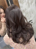 エッセンザ 梅田(ESSENZA)&nbsp;レイヤーカット　海外ヘア　大人色気ヘア