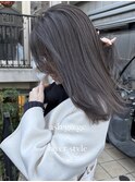 ブリーチしないダブルカラー★アッシュグレージュ