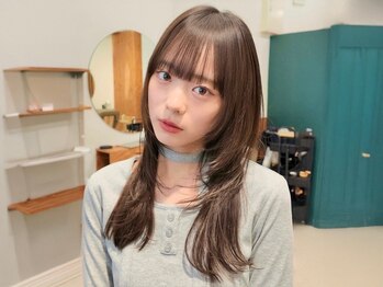 ノイカーム(noi Calm)の写真/《*ミディアムやロングと相性も◎*》貴方の魅力を引き出す、今はやりの顔回りレイヤーカット(ウルフ)