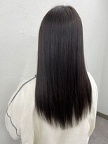 ガルボヘアー 桟橋店(garbo hair)&nbsp;ダークグレージュ　ロング　艶髪　トリートメント