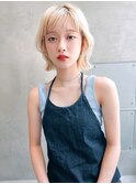 H【eitf】　原宿　表参道　ホワイトブロンド/ハイトーンボブ