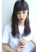 【marfe】ハイライト＿インナーカラー＿黒髪＿前髪セミロング3