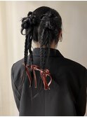 【yuu】黒髪でも映えるヘアアレンジ