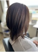 【ウルフ女子ヘア】髪質改善カラー